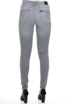 LEE spodnie SKINNY regular grey SCARLETT W31 L31