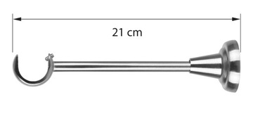 ОДИНАРНЫЙ КАРДИН 200 СМ 25 ММ БЕСШУМНЫЕ КОЛЬЦА 3 ЦВЕТА НА ВЫБОР КОНЦОВ RENA