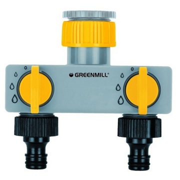 Rozdzielacz podwójny na kran 1”-3/4” GB1683C