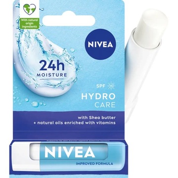 NIVEA POMADKA DO UST PIELĘGNUJĄCA HYDRO CARE SPF15 lekka formuła