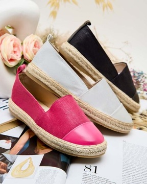 CZARNE ESPADRYLE DAMSKIE EVELLAZ 38