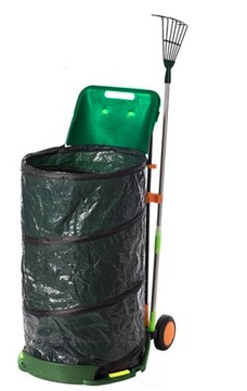 СКЛАДНАЯ САДОВАЯ КОРЗИНА НА КОЛЕСАХ, 150Л