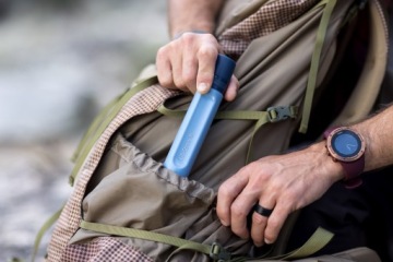 Туристический фильтр для воды LIFESTRAW PEAK 4000 л. Синий