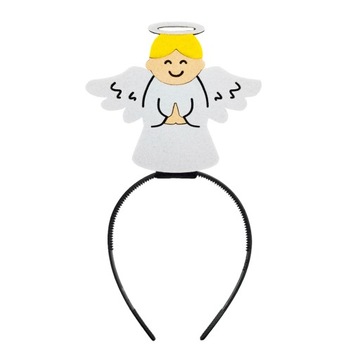 STRÓJ ANIOŁEK SPODNIE OPASKA BIAŁY 134-140 4el