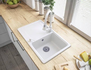 ДОЗАТОР ЖИДКОГО МЫЛА БЕЛЫЙ МОЙКА МАКОВИНА ГРАНИТ