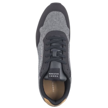 Buty Sneakersy Męskie Tommy Hilfiger Lo Runner Mix Chambray Granatowe