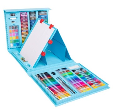 ХУДОЖЕСТВЕННЫЙ НАБОР В ЧЕМОДАНЕ, мелки, фломастеры, пастель
