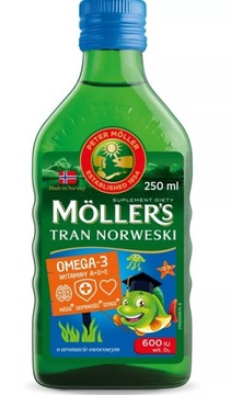 MOLLERS TRAN NORWESKI OWOCOWY OMEGA-3 WITAMINY ADE