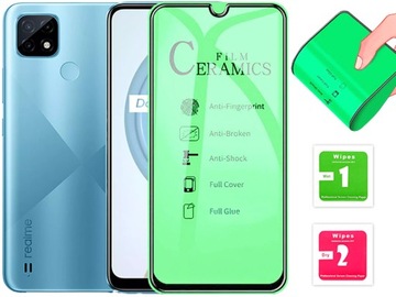 SZKŁO HYBRYDOWE OCHRONNE ELASTYCZNE OCHRONA EKRANU do REALME C21 C21Y C25Y