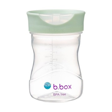 B.box Kubek do nauki picia dla dziecka kubek treningowy 240ml szałwia 12m+