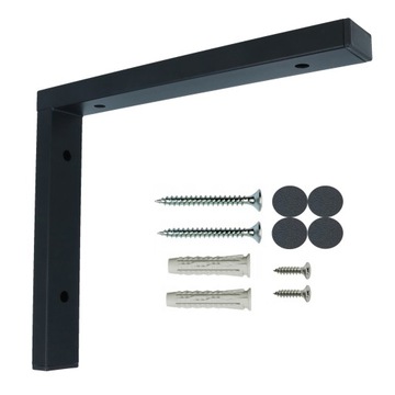 Wspornik Podpórka pod półkę Półki Kątownik Profil 30x25x4 cm + kołki