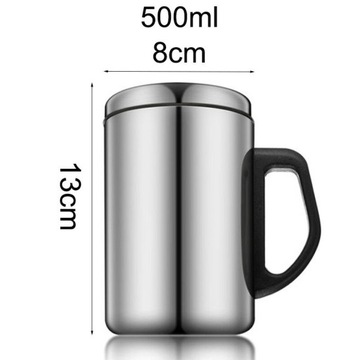 500ml ml Izolacja ze stali nierdzewnej Kubek termi
