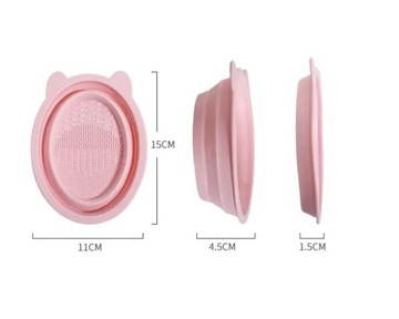 Складная силиконовая чаша для чистки кистей.