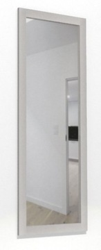 Duże Lustro rama 6 w kolorze aluminium MDF 120x40