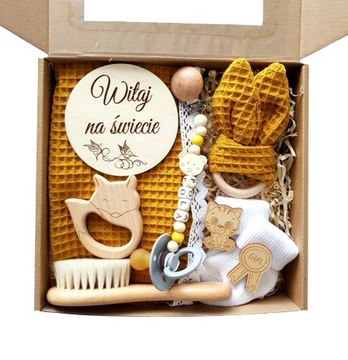 Prezent dla noworodka gift box narodziny