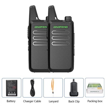2PCS Baofeng BF-T20 5W Portable Mini Walkie Talkie VOX Charging USB
