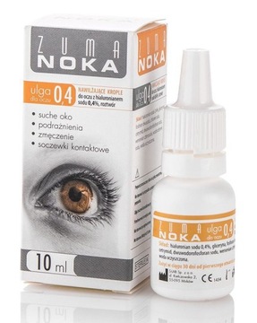 Zuma Noka 0,4%, krople do oczu, nawilżające z hialuronianem sodu, 10 ml