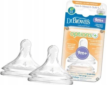 DR BROWN'S Smoczek do butelki Options+ 9+ 2pak