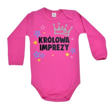 Body KRÓLOWA IMPREZY na roczek urodziny prezent 86