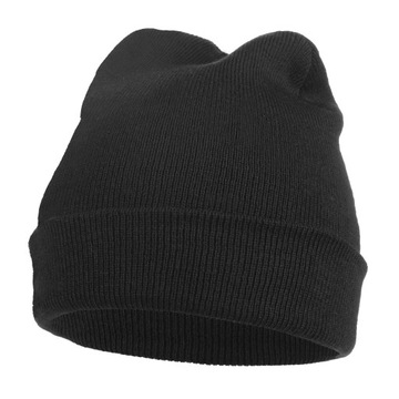 Czapka Męska Klasyczna Beanie Czarna MORAJ