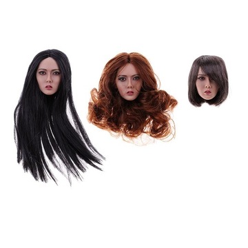 2x женская фигурка 1/6, 12 дюймов, лепка головы