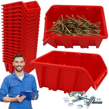 Kuweta pojemnik organizer do garażu 390x240x180 mm ZESTAW KUWET 10 SZT