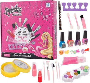 Набор детской декоративной косметики для росписи ногтей и маникюра.