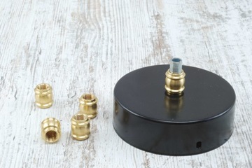 mosiężna mufa M10x1 zdobiona mufka części do lamp DIY mufa z mosiądzu 2cm