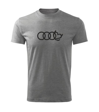 Koszulka T-shirt męska M88 AUDI Q5 Q7 ciemnoszara rozm 3XL