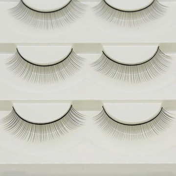 5 пар полосок для наращивания ресниц Practice Lashes 8 мм, желтые.