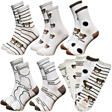 5 x SKARPETY DAMSKIE BAWEŁNIANE BAWEŁNA MIX 39-42