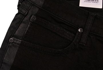 LEE spodnie SKINNY regular BLACK jeans LUKE CROPPED _ W31 L32