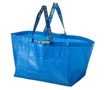 IKEA FRAKTA Duża torba, niebieski, 71 l