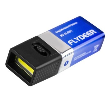 Mini latarka LED na baterie 9V