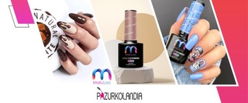 KUFEREK KOSMETYCZNY + 3x lakier hybrydowy MALULAC