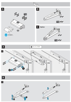 ДВЕРНОЙ ДОВОДЧИК ASSA ABLOY DC110 EV1 СЕРЕБРЯНЫЙ
