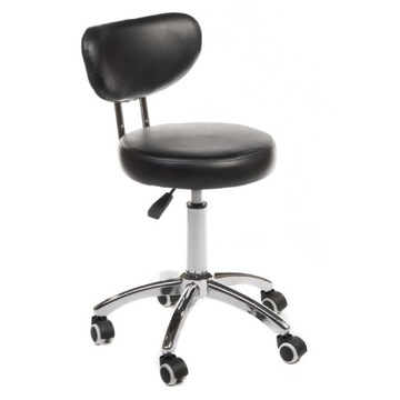 Taboret hoker fotel kosmetyczny medyczny stomatologiczny BT-229 Czarny