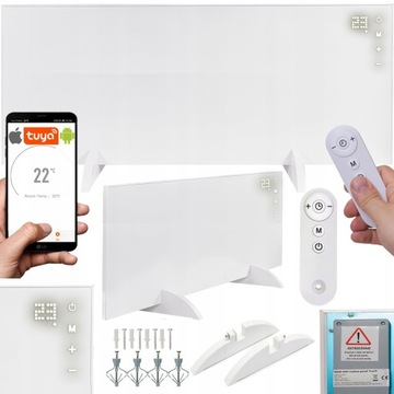 ИНФРАКРАСНЫЙ ОБОГРЕВАТЕЛЬ 720ВТ WIFI, TUYA, сенсорный