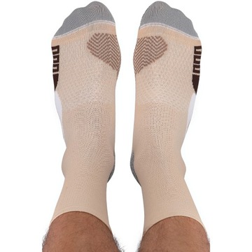 Skarpety biegowe Running Raid DON'T THINK RUN oddychające 39-42 Beżowe