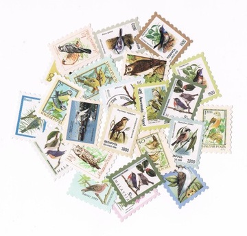 NAKLEJKI SCRAPBOOKING ZNACZKI 46SZT PTAKI