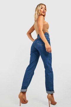 Nasty Gal XXJ agy SPODNIE MOM JEANS SLIM XXS