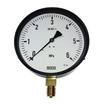 0-6MPa (0-60atm.) M20x1.5 Manometr 160mm M20x1,5 M160R KFM 111.20.160 WIKA