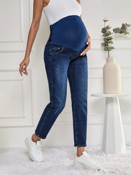 SHEIN MATERNITY JEANSY DAMSKIE NIEBIESKIE M 140
