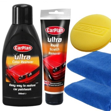 CARPLAN ZESTAW WOSK + PASTA POLERSKA DO REGENERACJI LAKIERU 3W1 DO AUTA