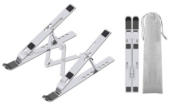 Складная подставка VAZIO, алюминий, СЕРЕБРЯНЫЙ для ноутбука MacBook iPad (N29-9-S)