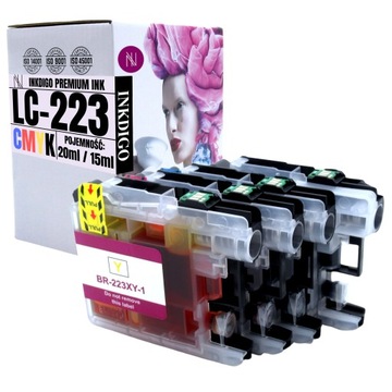 Tusze INKDIGO BROTHER LC223 DCP-J4120DW DCP-J562DW