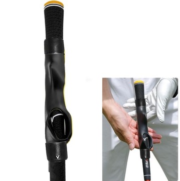 GOLFOWY TRENAŻER CHWYTU KOREKTOR POSTAWY GOLFOWEJ TRENINGU SWINGU CZARNY