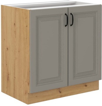 SZAFKA KUCHENNA SZARY ARTISAN STILO STOJĄCA 80 CM