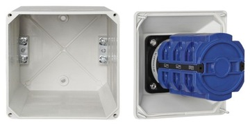 КУЛАЧКОВЫЙ ПЕРЕКЛЮЧАТЕЛЬ 125A 0-Y-T 3P В БОЛЬШОМ КОРПУСЕ 140x140 ЗВЕЗДА ТРЕУГОЛЬНИК