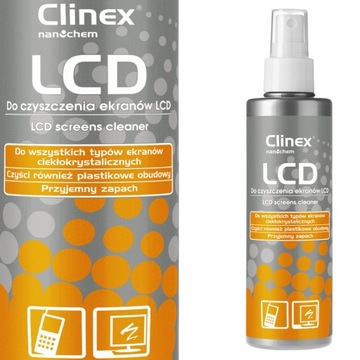 CLINEX LCD Płyn Do Mycia Ekranów Monitorów 200ml
